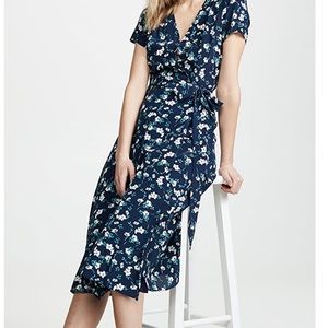 Yumi kim spin me around dress Navy blue floral SzM